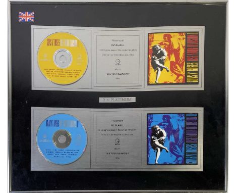An original and official BPI issued CD presentation award, given to Ric Blaxill to recognise sales of more than 600,000 copie