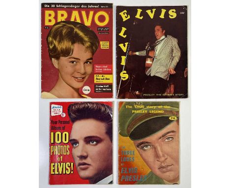 Bundle of four Elvis magazines c 1958-60.