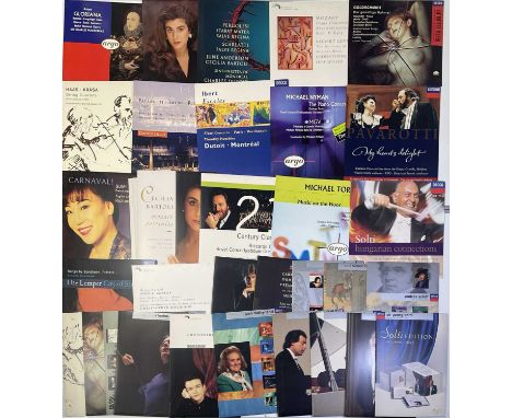 2 x Decca 'Artist Directories' with images of some of the stars of Decca's roster, approx 40 cardboard standees with images o