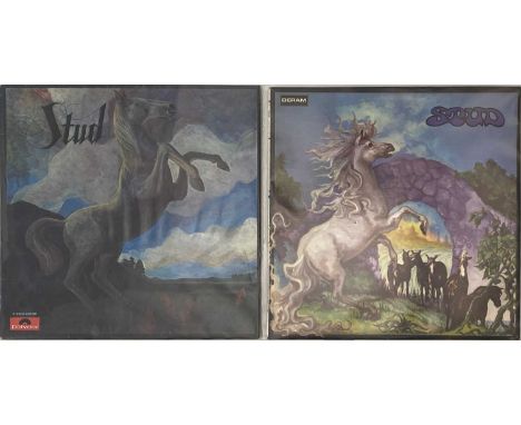 STUD - LP RARITIES PACK. A pack of 2 x LPs, 2 different pressings of Stud's self-titled LP. Catalogue numbers are (SML-R 1084
