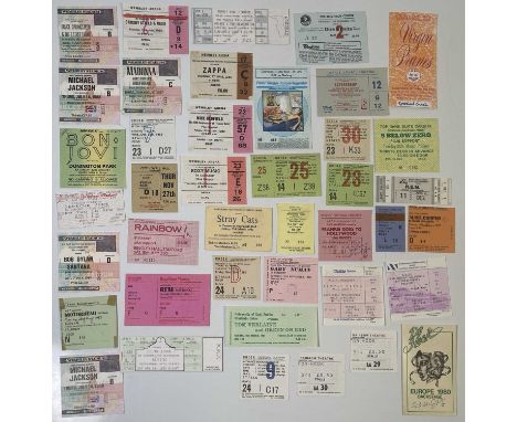 40+ 1980’s concert tickets, including Bruce Springsteen, Michael Jackson, Bon Jovi, Depeche Mode, Dylan/Santana, Crosby Still