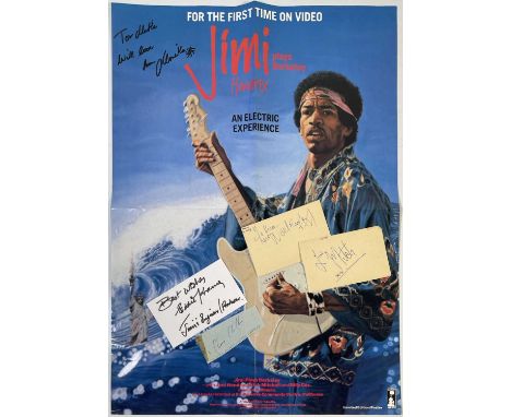 Good collection of autographs from Hendrix bandmates and others to inc:- Mitch Mitchell and Noel Redding (with COA)- Eddie Kr