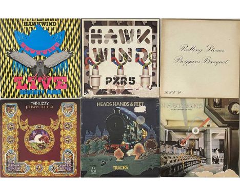 CLASSIC ROCK &amp; PROG - LP COLLECTION. A smashing collection of around 74 rock LPs. Artists/ titles include The Rolling Sto