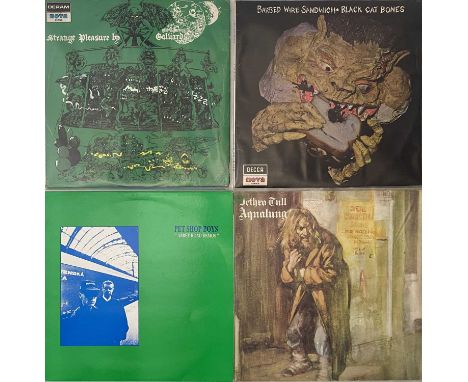 DERAM NOVA - LP RARITIES PACK. A pack of 4 x (mostly) LPs. Artists/ Titles are Black Cat Bones - Barbed Wire Sandwich (Decca 