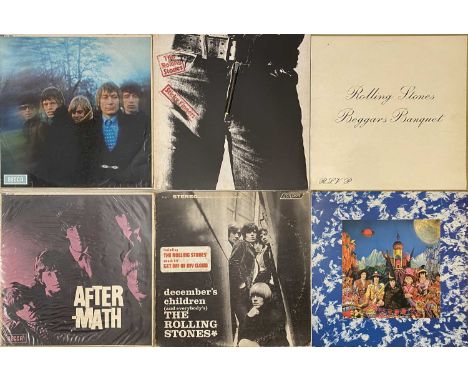 THE ROLLING STONES - LP PACK. Another pack of 17 LPs by The Rolling Stones. Titles include Beggars Banquet (LK 4955, unboxed 