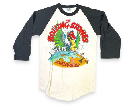 An original 1982 'Raindrop Productions' Rolling Stones European Tour long sleeved t-shirt (The Knits label, M), a 1994 Voodoo