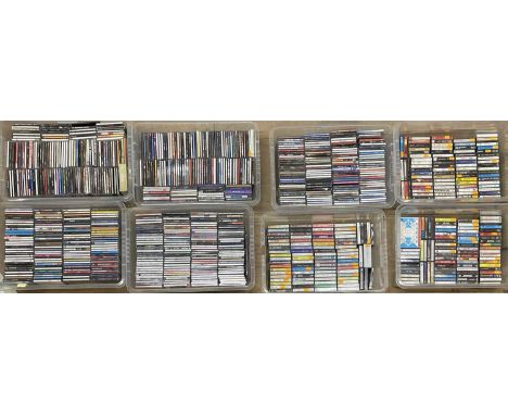 CD/CASSETTE COLLECTION. Excellent large collection of around 500 x CDs (albums) plus over 200 x cassettes. Featuring releases