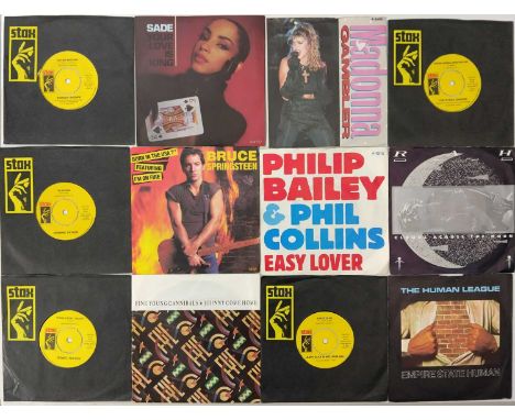 ROCK / POP - 7" COLLECTION. A lovely collection of over 200 rock/ pop 7". Artists include Shirley Brown, Sade, Madonna, The S