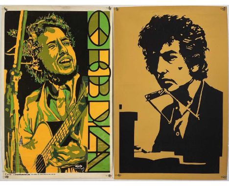 Two original Bob Dylan posters, dates unknown but likely c 1970s. To inc an example published by 'Creative Posters Inc' with 