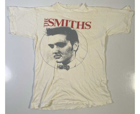 An original t-shirt, c 1980s with image of Elvis Presley as used on the 'Shoplifters..' artwork. Collar to hem approx 26". Go