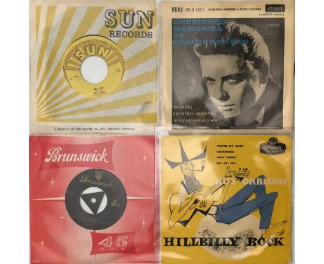 ROCK N ROLL - 7" RARITIES PACK. A smashing pack of 4 rock n roll 7" rarities. Artists/ titles include Billy Riley - Red Hot/ 