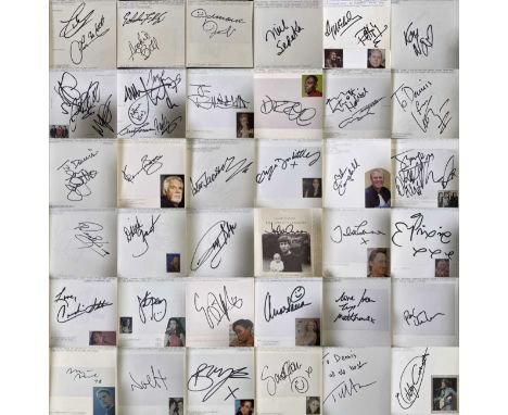 An autograph book with approx 88 signed pages (pages approx 14x14cm) with signatures obtained c 2006-2010. Signatures to incl