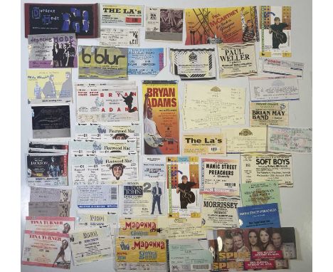 Approx 50 1990’s concert tickets, including Depeche Mode, Blur, Sisters of Mercy, The La’s, Metallica, Paul Weller, Bon Jovi,