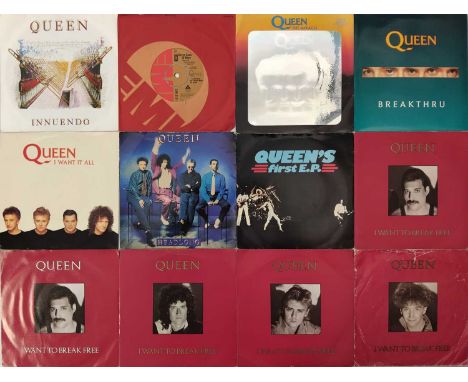 QUEEN 7" PACK - a collection of 39 Queen 7"s. Collection to include: Innuendo c/w Bijou, Seven Seas Of Rhye c/w See What A Fo