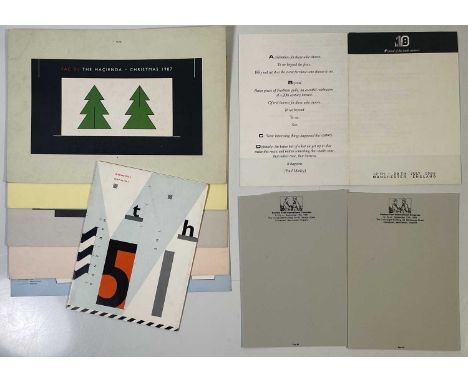 Original Factory Records/Hacienda memorabilia to include: rare original FAC86 Hacienda model kit (five pieces, each sheet 29.
