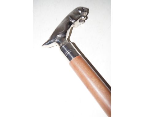 Jaguar handled walking stick 