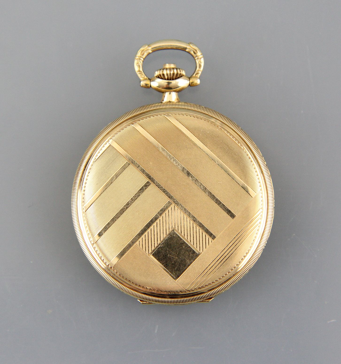 Pocket watch "Zentra Tavannes" 14ct. gold case, gilded good quality