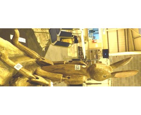 Wooden shelf rabbit H: 70 cm