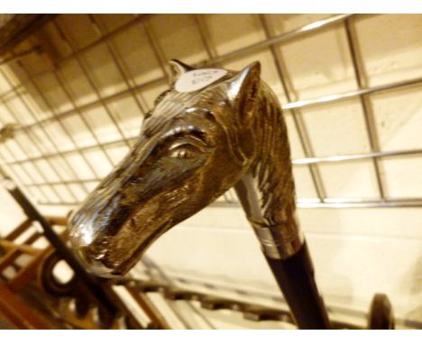 Horse head walking stick