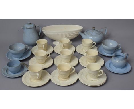 A Collection of Various Wedgwood China to Comprise Part Set of Lavender Pattern Teawares, Planter and Set of Nine Wedgwood Pa