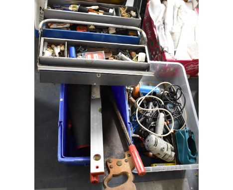 A Collection of Various Workshop Tools, Drills, Saws, Toolbox etc 