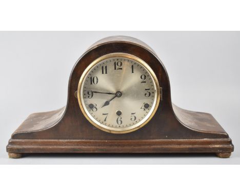 A Mid 20th Century Napoleon Hat Westminster Chime Mantle Clock, 45cm wide 