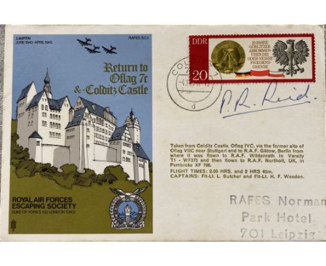 Mjr Pat Reid MC signed Escape from Colditz Castle RAF Escaping Society covers SC1. Patrick Robert Reid, MBE, MC (13 November 