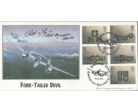 WWII, Robert K. Morgan signed Fork Tailed Devil FDC. Morgan (July 31, 1918 - May 15, 2004) was a colonel and a Command Pilot 