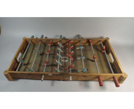 A Vintage Folding Table Soccer Game 