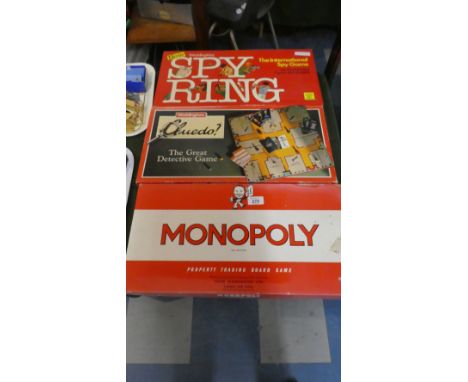 Three Vintage Games to Include Monopoly, Cluedo and Spy Ring
