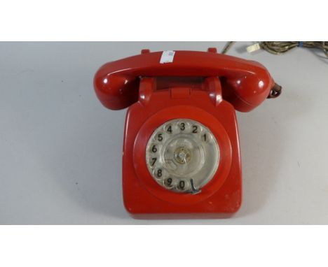 A Vintage Red Telephone 