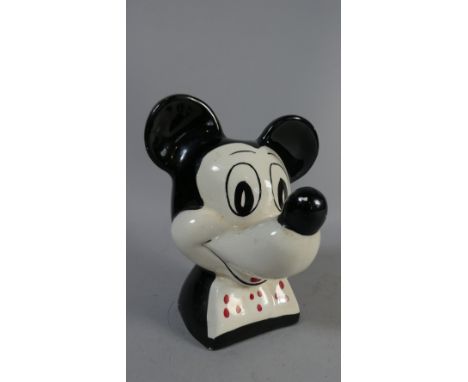A Ceramic Mickey Mouse Money Box, 16 cm High