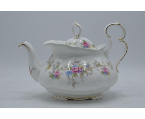 Royal Albert Colleen teapot (second).  In good condition with no obvious damage or restoration. Marked as a second.