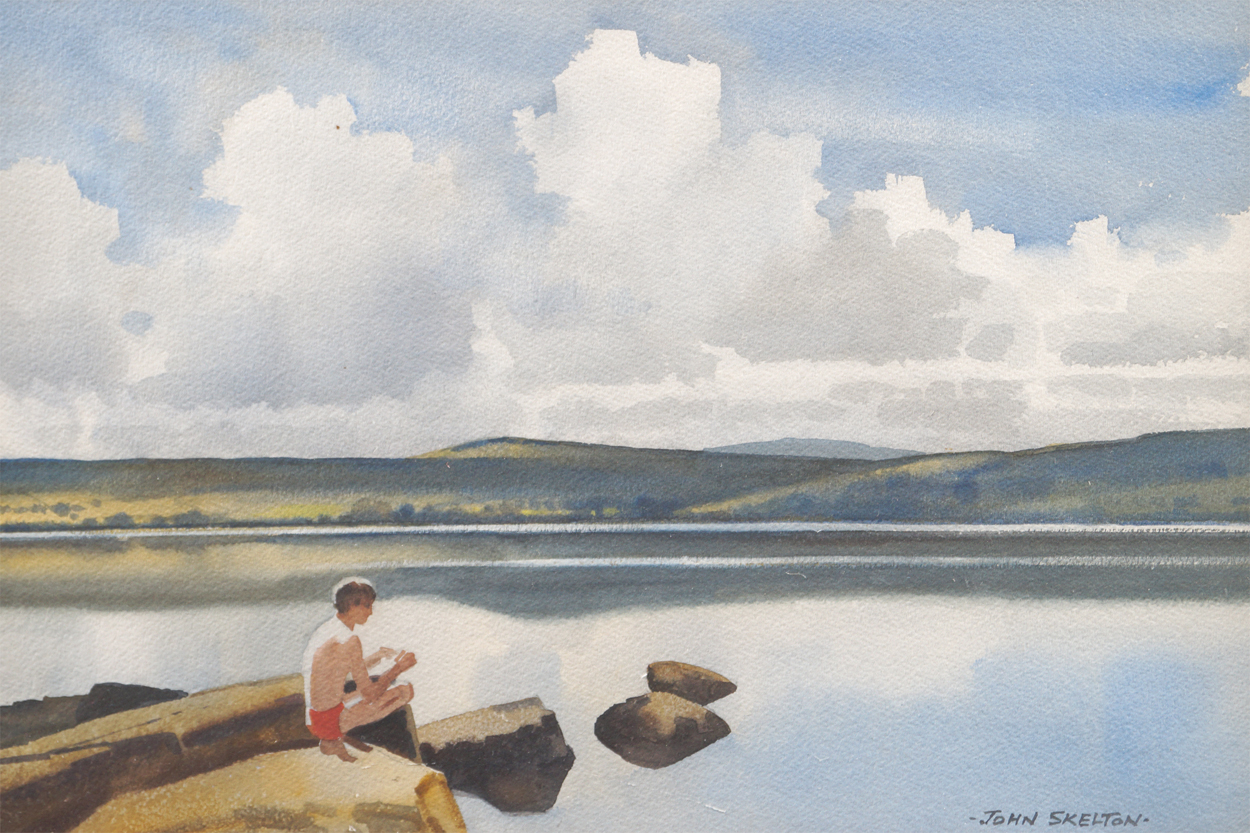 JOHN SKELTON (IRISH, 19252009) Lakeside reflections, Blessington, Co