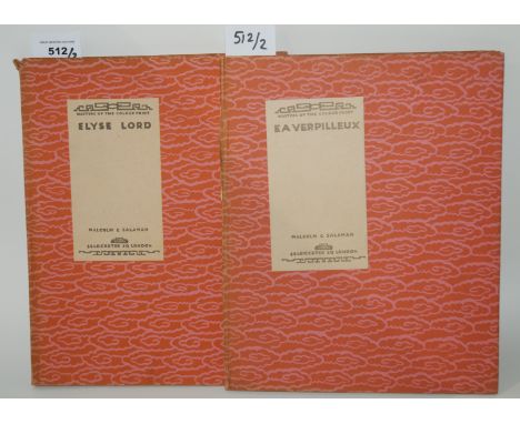Ea Verpilleux and Elyse Lord, Masters of the Colour Print books, Malcolm C. Salaman (2) Condition Report: Available upon requ