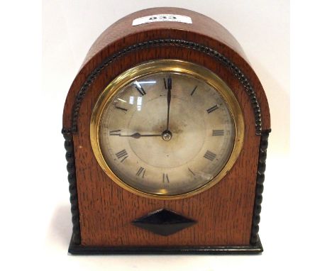 A small dome top mantle clock Condition Report: Available upon request