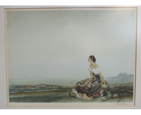 AFTER SIR WILLIAM RUSSELL FLINT Lasperanza, signed, print, 43 x 57cm and another (2) Condition Report: Available upon request