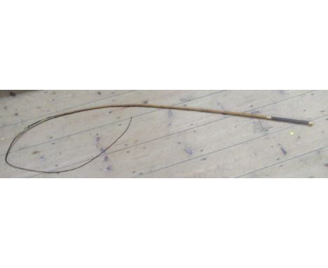 An Antique coaching whip, with inscription to the feral