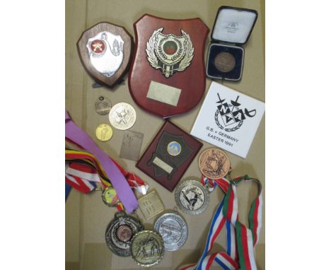 From the Henry De Silva Collection   A collection of medals to include:   1930: Royal Tournament bronze medal (38 mm dia.), i