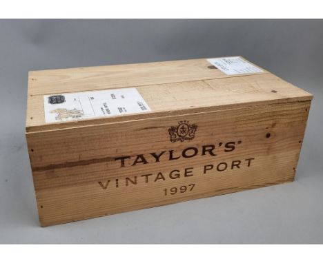 ​*+VAT* 6 Bottles Taylor's 1997 Vintage Port. 6 Bottles in OWC   Please Note: This lot is subject to VAT on the hammer price,