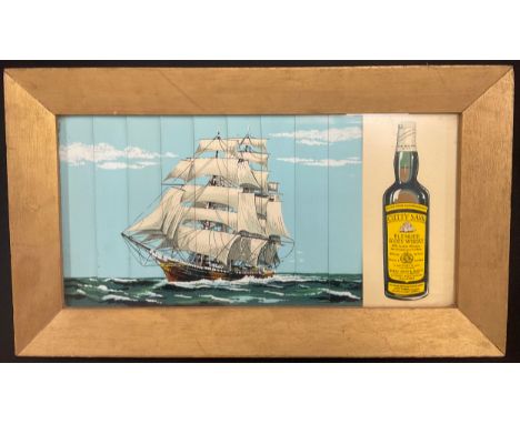 A Cutty Sark three dimensional blended Scotch Whisky advert, 40.8cm x 20cm