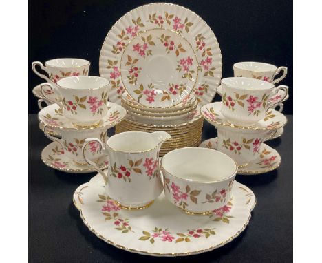 A Royal Stafford Fragrance pattern 36 piece tea service (qty)