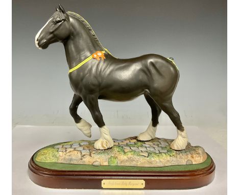 A Royal Doulton equestrian model, Champion Shire Horse Peakstones Lady Margaret, DA237, modelled by Lebron Platt, ceramic and