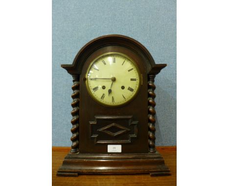 An early 20th Century German Winterhalder &amp; Hofmeier oak bracket clock 