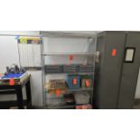 5-Tier Portable Metro Wire Rack; No Contents Except Plastic Bin with Health-O-Meter Scale