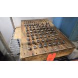 Lot - ER20 Collets; with Wood Rack