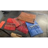 Lot – (5) Telescoping Gage Sets; Consisting of: (3) Starrett with Soft Cases, (1) Lufkin with Soft