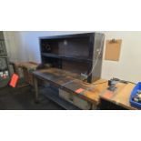 Wood Top Steel Base Workbench;
