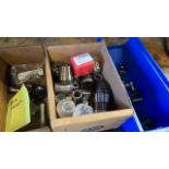 Lot - TG100 & ER3Z Collets (in 3-Boxes), ER11 Collets with Stand, and ER16 Collets;