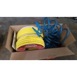 Lot - (2) Husky 3/8 in. x 50 ft. Lay Flat Hybrid Air Hoses; Etc., in Box